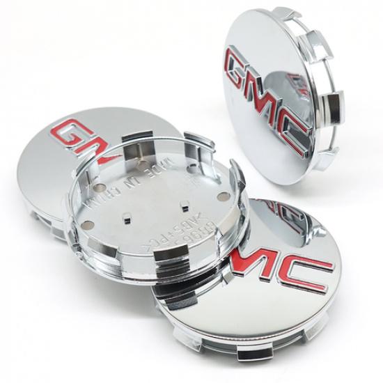 CHROME CENTER CAPS For Sierra Limited & Yukon + XL 83 mm 20" 22" RIMS 4PCS