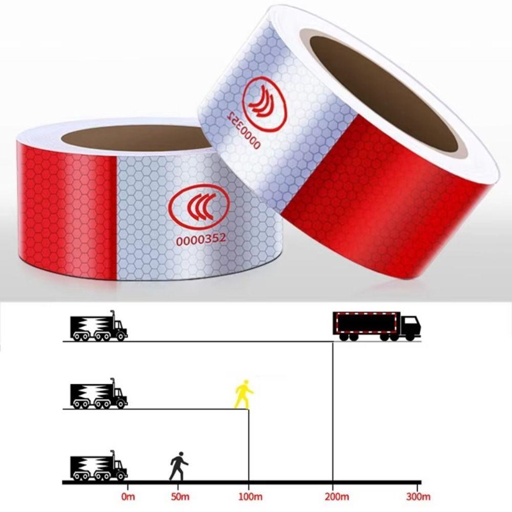 Светоотражающая лента с сильным клеем Водонепроницаемая светоотражающая предупреждающая наклейка Предупреждающие знаки безопасности Наружная