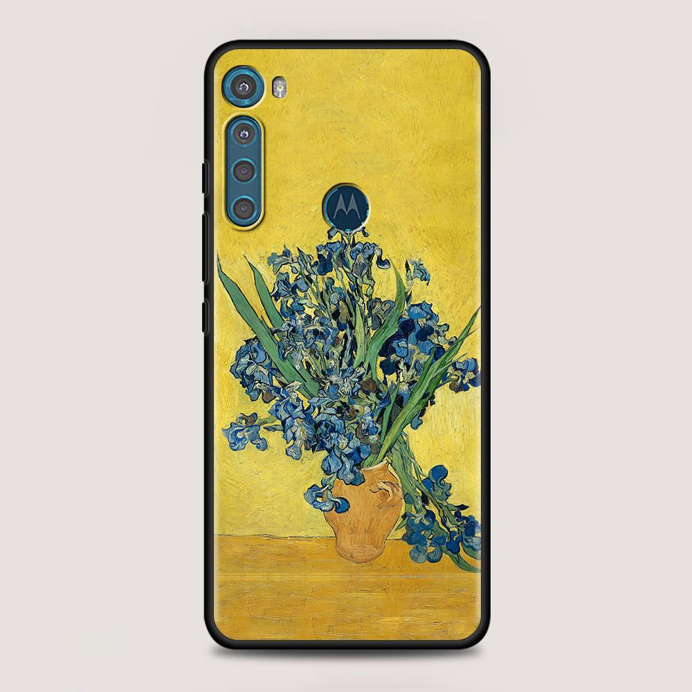 For MOTOROLA One Fusion Case for Moto G10 G9 G8 Plus Play Power One G20 G30 G40 G50 G60 Edge 20 Shell Van Gogh Starry Sky Art