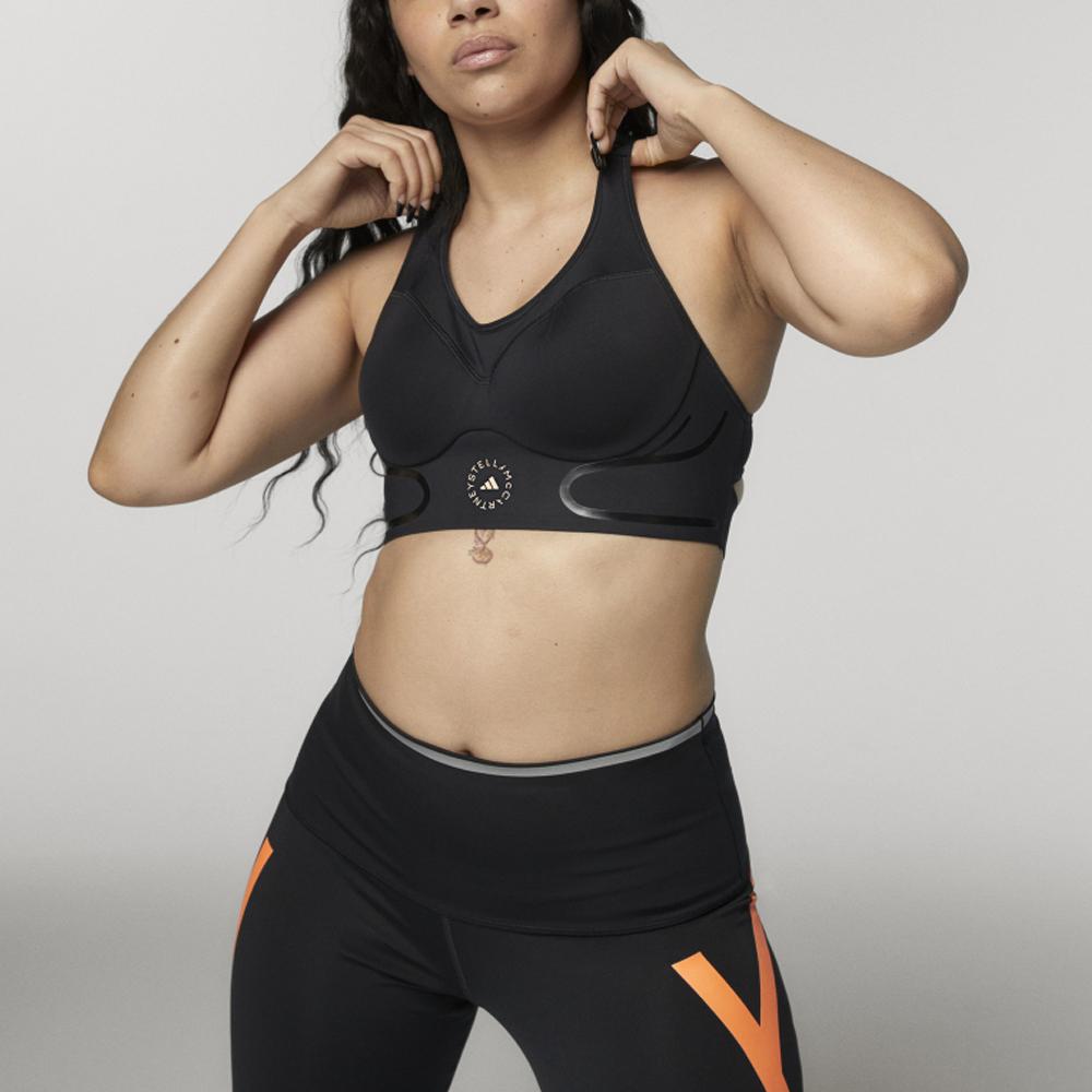 adidas Спортивный бюстгальтер с высокой степенью поддержки True Pace Женское нижнее белье Черный FU0275