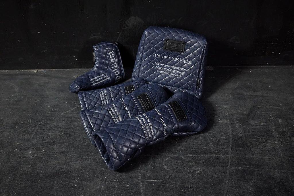 VALIANT Headcover EMBLEM COLLECTION Emblem Collection Putter Cover A-023 NAVY×WHITE Navy×White