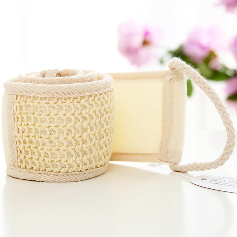 Натуральная мягкая отшелушивающая мочалка для ванны и душа унисекс массаж спа-скраббер губка