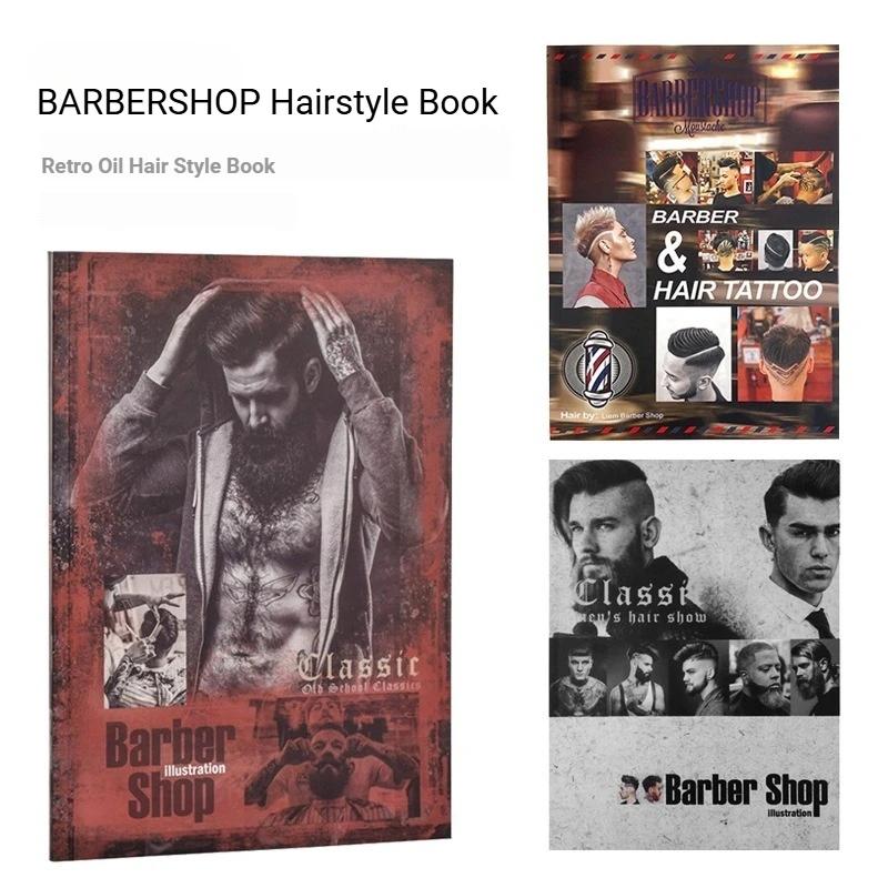 Парикмахерская Журнал мужских причесок Атлас Салон Мода Про Книга парикмахера Стилист Дизайн Иллюстрация Альбом Книга для укладки в парикмахерской