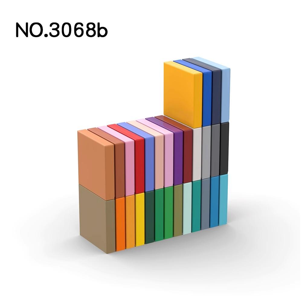 20 шт. Детали MOC 3068 88409 Плитка 2x2 с пазом Совместимые кубики DIY Строительные блоки Детская развивающая игрушка Подарок