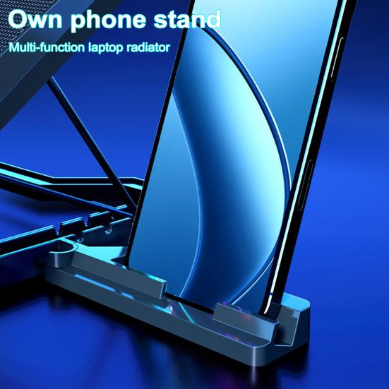 Laptop Cooling Pad Cooling Fans Height with 8 Adjustable Strong Airflow Low Noise