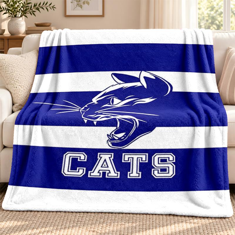 Geelong Cat blanket Flannel Blanket Soft Cozy Plush Throw for Sofa Bed Lightweight Home Decoration Outdoor camping