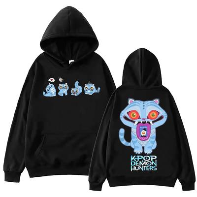 K-pop Охотники на демонов Толстовка Тигр Харадзюку Пуловер Топы Толстовка Подарок Толстовка с капюшоном Повседневная Женская мода