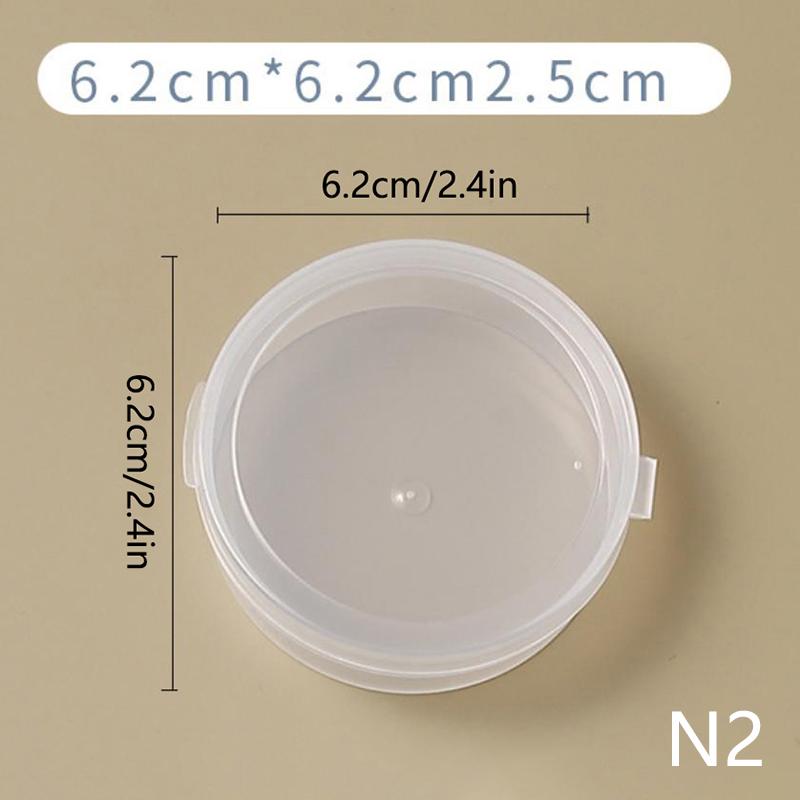 10Pcs Plastic Box Case For Puff Transparent Sponge Puff Portable Travel Cosmetic Bags Cosmetics Storage Case