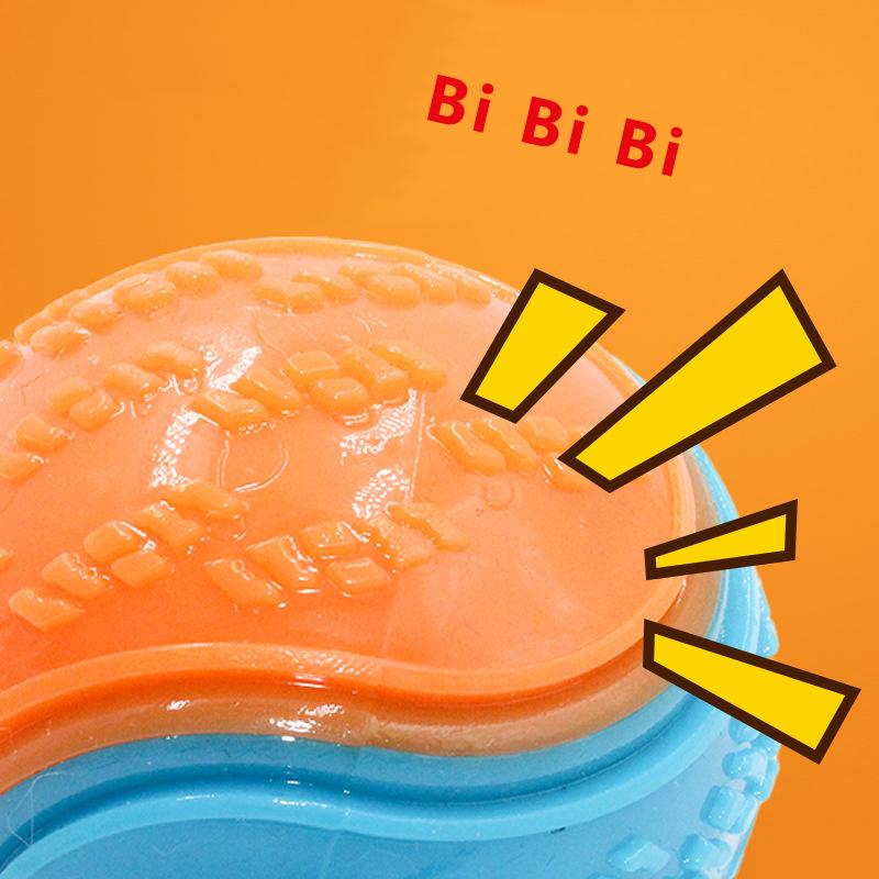 Мяч для собак интерактивный мягкий TPR игрушка для дрессировки собак мяч для собак чистка зубов питомца мяч сопротивление укусам игрушка случайный цвет