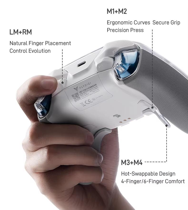 Flydigi Apex 5 Wireless Game Controller For PC Switch Phone Tablet Computer Charging Dock Equipped With Cool RGB Screen Gamepad