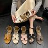 Sandals Women's Summer 2025 New Thin Women's Outer Wear Flat-bottomed Student Beach Shoes Versatile Fairy Style