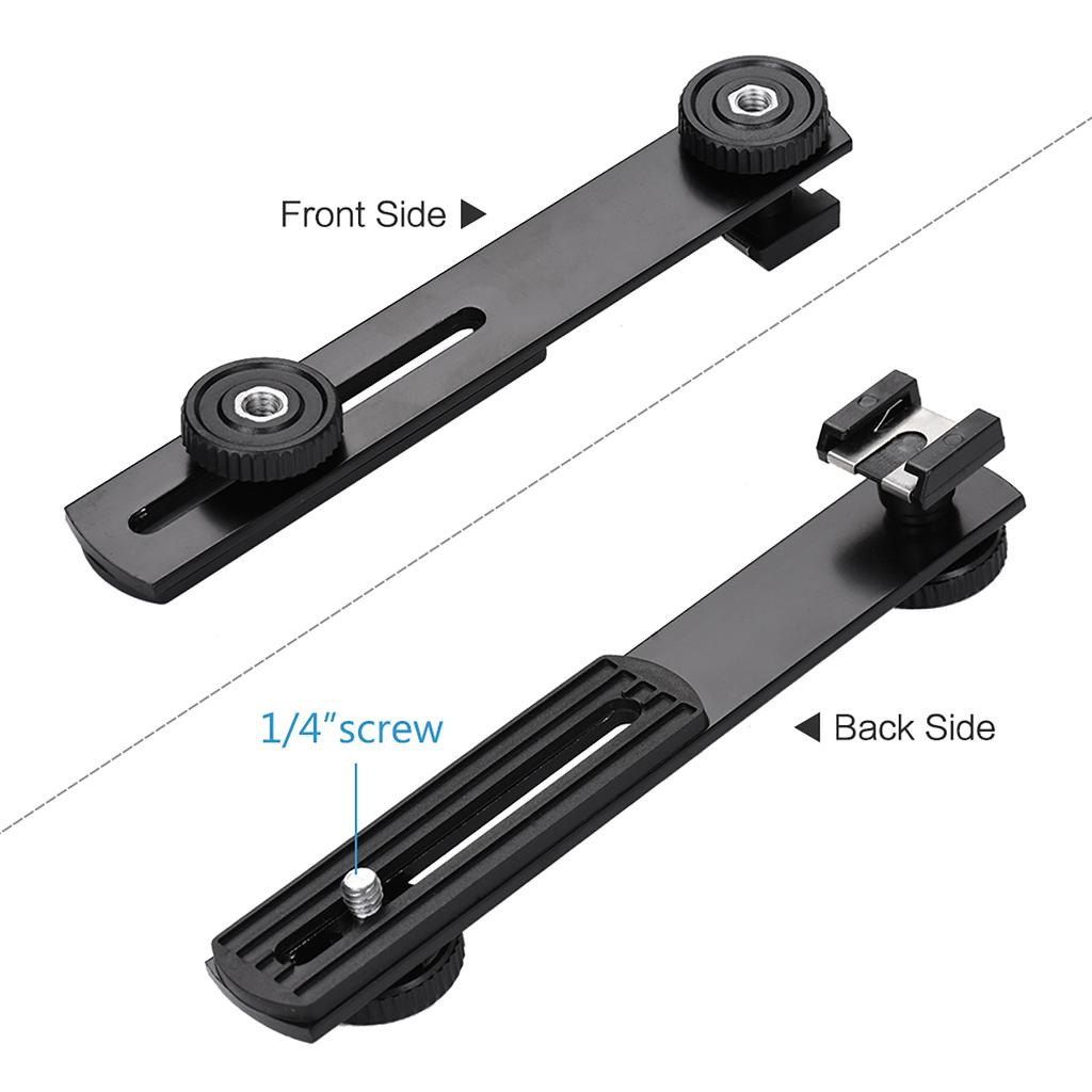 Aluminium Alloy Universal Bracket Additional Cold-shoe and 1/4