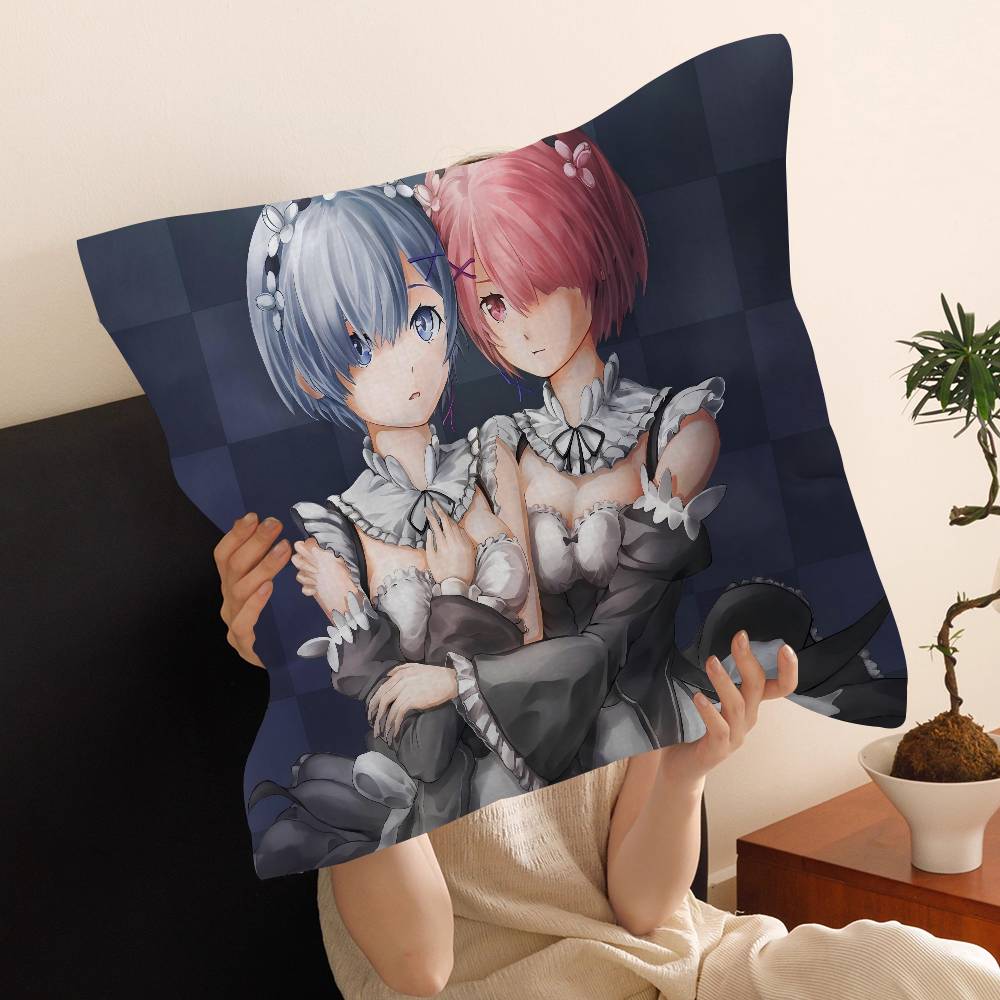 Аниме Re Zero Наволочка Дюймы Фермерский Декор Домашние Декоративные Подушки для Дивана