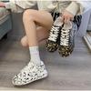 Street Fashion Casual Sports Shoes Graffiti Thick-soled Round Toe Jogging Shoes Women's Sneakers Student Shoes