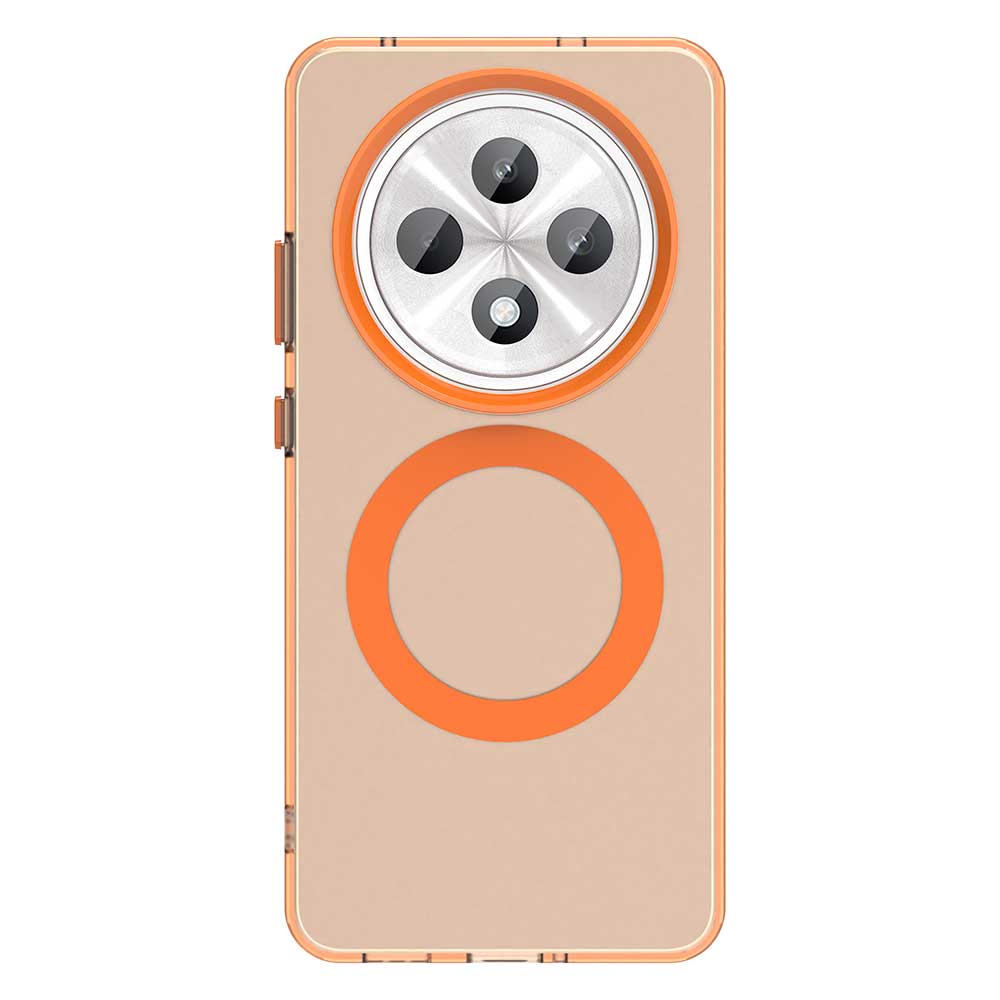 Матовый чехол Magsafe для телефона Oppo Reno 12F 5G/4G 12FS 5G/4G F27 Защитный чехол Магнитная беспроводная зарядка Ударопрочная задняя крышка