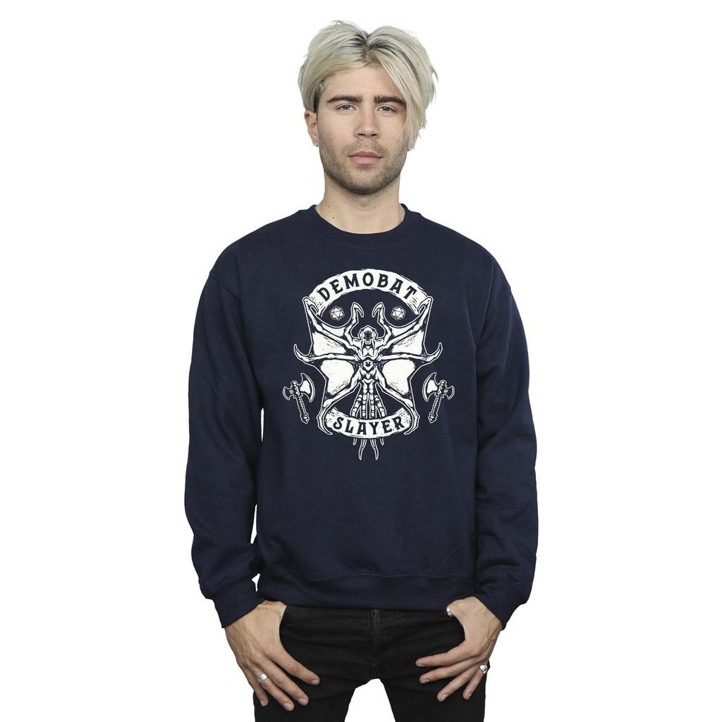Netflix Mens Stranger Things Demobat Slayer Sweatshirt