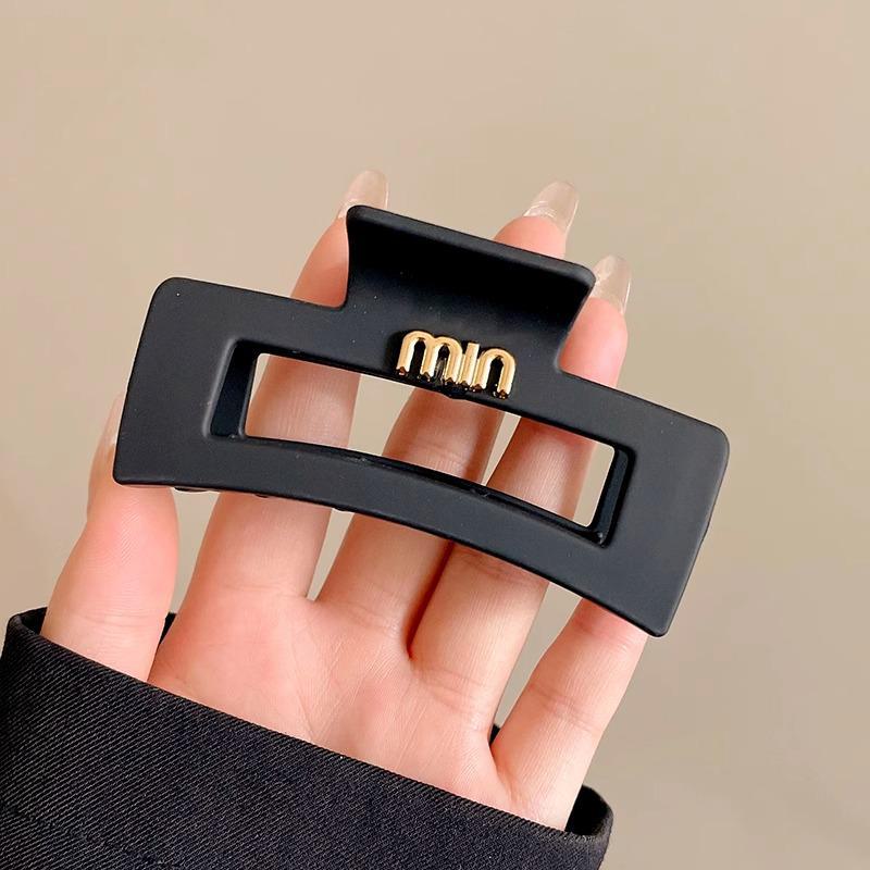 Корейская квадратная заколка для волос «Акула»: Элегантная, простая, крупная заколка для волос для женщин. Отлично подходит для придания объема головному убору на затылке.