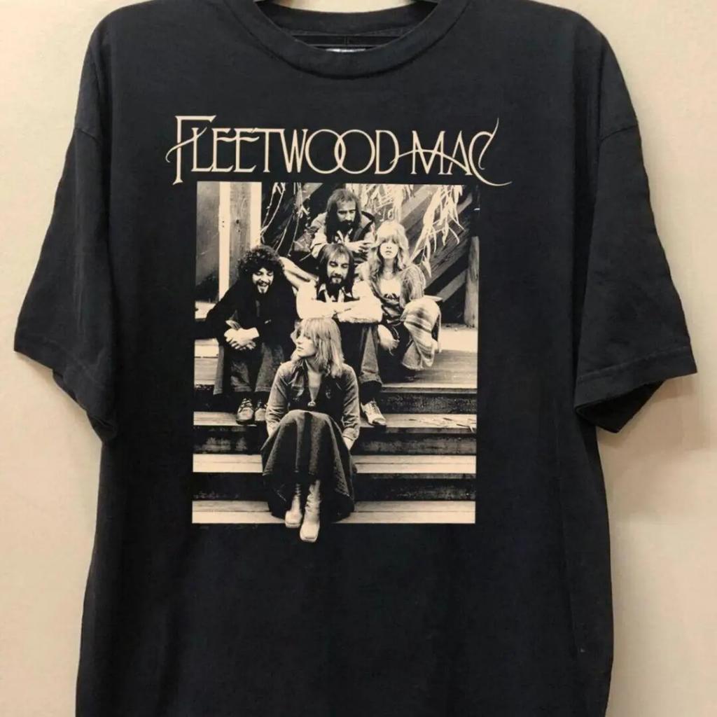 Футболка с принтом постера классического альбома рок-группы _Fleetwood Mac_ (Мужские и женские размеры) - Удобная уличная одежда