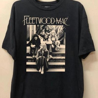 Футболка с принтом постера классического альбома рок-группы _Fleetwood Mac_ (Мужские и женские размеры) - Удобная уличная одежда