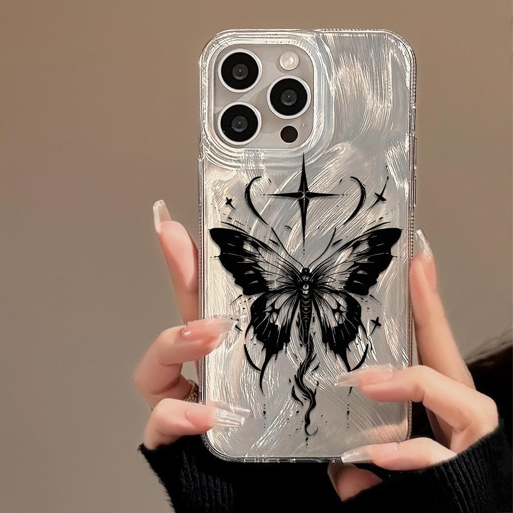 Чехол для телефона Feather Luster для Samsung A53 A14 A33 A12 A32 S24 S23 Plus S20 S21 FE для iPhone 17 15 16 13 Pro 17 16 Pro Max Чехол для телефона с бабочкой и бантом