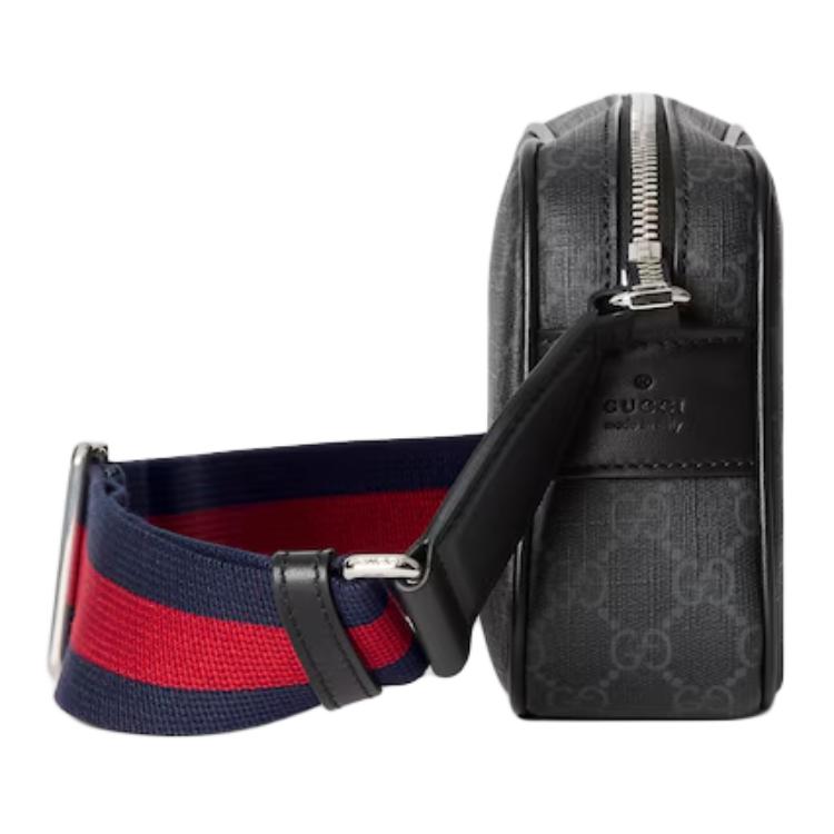 Gucci С принтом GG Регулируемый плечевой ремень Сумка через плечо Мужские сумки Черный 792097-FADJA-1042