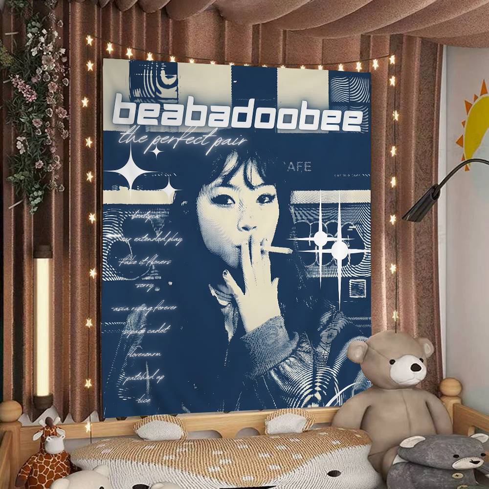Певица Beabadoobee Сделай сам Настенный гобелен Подвесной Таро Хиппи Настенные ковры Комната в общежитии INS Домашний декор
