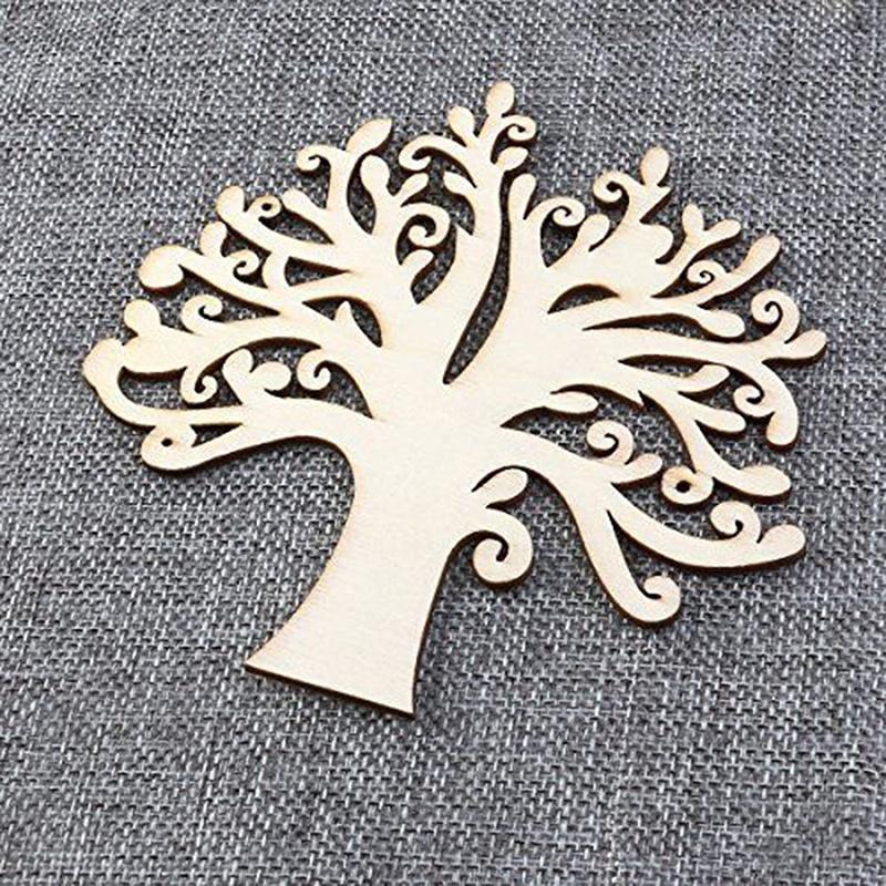 Embellishments Wooden Pcs Tree 10 For Wedding Christmas