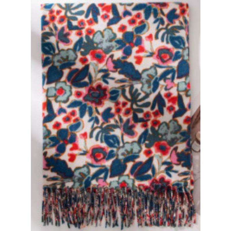 New Leopard Print Women's Scarf High End Soft and Warm Imitation Cashmere Printed Tassel Scarf Dual Use Shawl