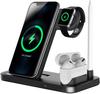 Беспроводная зарядная станция, быстрое зарядное устройство 4 в 1 для Apple Watch 8/7/6/se/5 Airpods 3/2 Pencil для Iphone 14 13 12 Pro 11 Xs Xr X 8