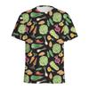 Веганские Фруктовые Графические Футболки Streetwear Круглый Вырез Короткий Рукав 3D Печать Овощные Топы Мужские и Женские Унисекс Футболки