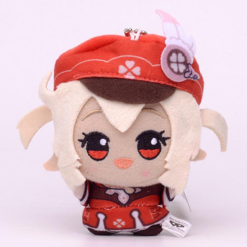 10cm Genshin Impact Tartaglia Zhong Li Yae Miko Venti Xiao Eula Razor Plush Pendant Toy Doll Backpack Accessorie Gift
