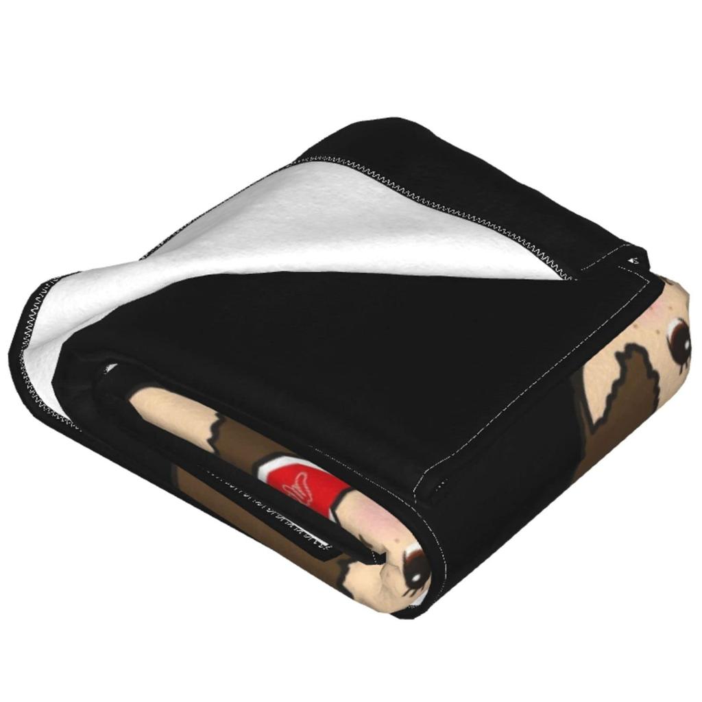 Monchhichi Fluffy and Stylish Flannel Cute Throw Blanket for X Blanket, Blanket, All-Season Washable, Warmth, 50" 40"