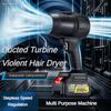 21V AWireless Portable Violent Turbine Fan High Power Electric Hair Dryer Stepless Speed Regulation Small Dust Blower