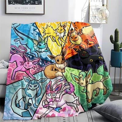 Pokemon Pikachu Print Flannel Blanket, Ultra Soft High Quality All Seasons Warm Throw, Home Decor Cozy Blanket, Perfect Christmas Gift