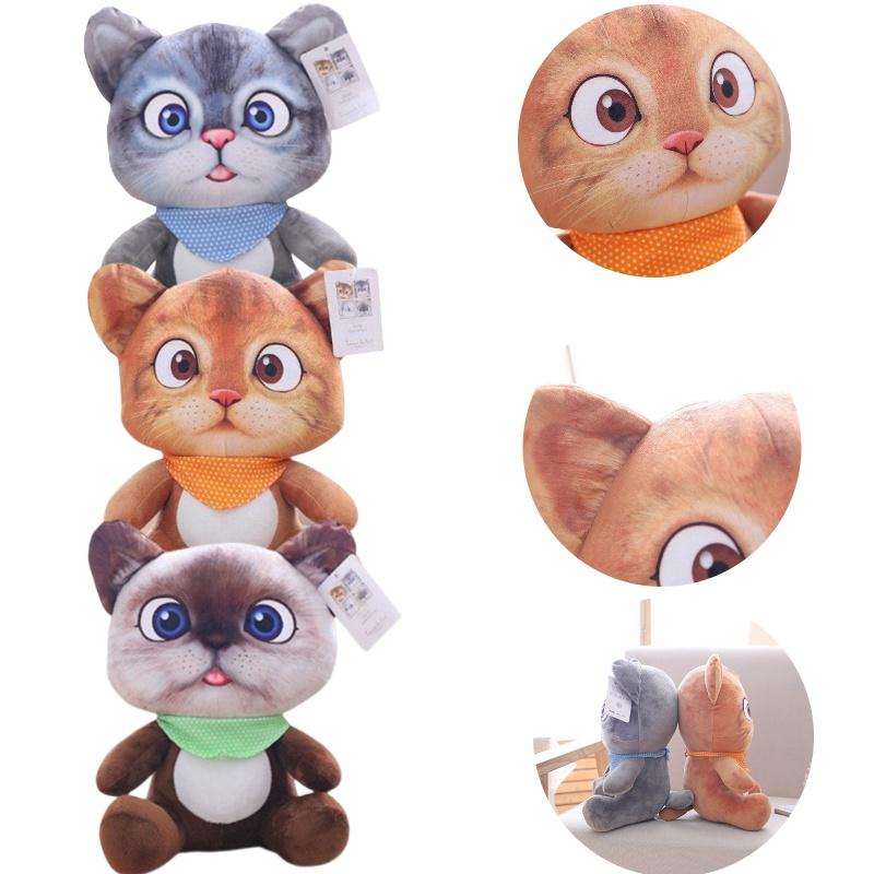 Japanese Long Tomato Cat Plush Toy Pillow Cute Stuffed Animal With Soft Pp Cotton Fill