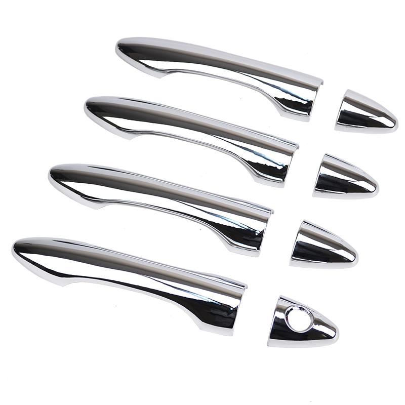 High-quality ABS Chrome Car Outer Door Handle Cover Door Bowl Protection Covers Sticker For Hyundai ix35