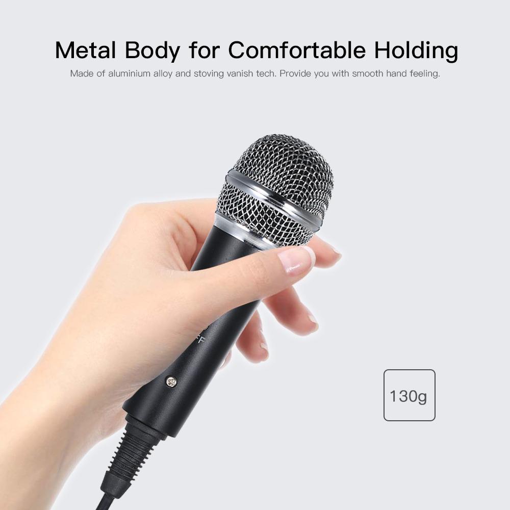 Wired Studio Mic High Sensitivity Karaoke Mic Mini Size Condenser Microphone Streaming