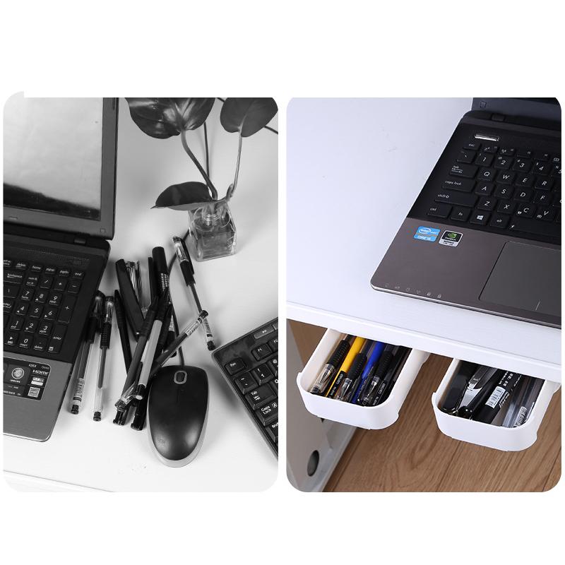 Тип ящика под столом, ящик для хранения, настольный органайзер, офисный стол, студенческий ящик для канцелярских принадлежностей, невидимый органайзер для ящиков