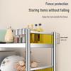 Modern Carbon Steel 3-Tier Kitchen Storage Shelf
