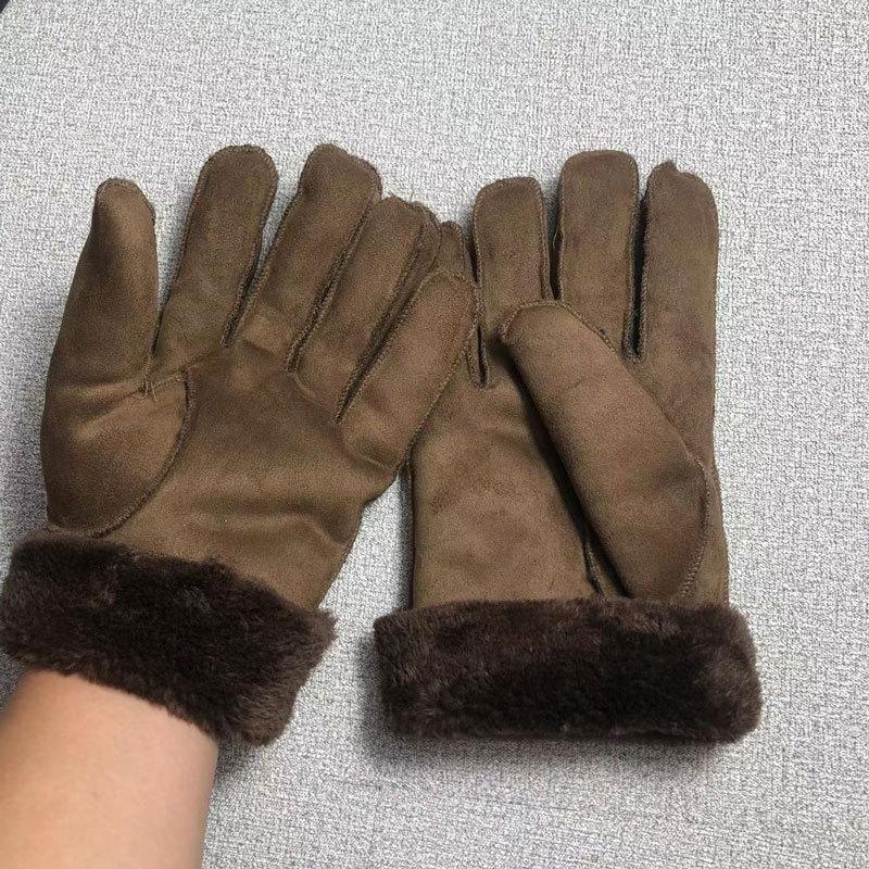 Men's Winter Imitation Fur Integrated Gloves