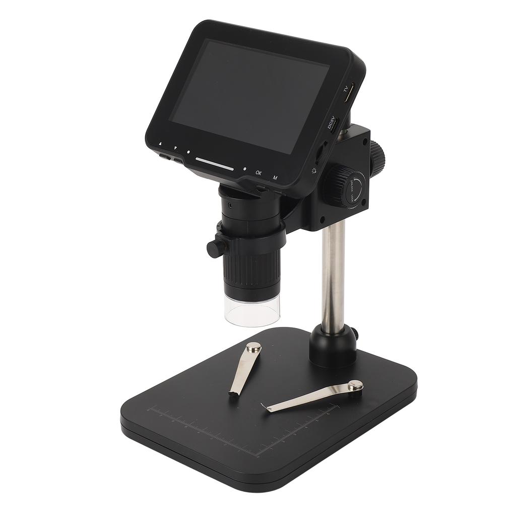 Цифровой микроскоп 4,3-дюймовый IPS-экран 16MP 1080P 1600X Паяльный микроскоп с HD-мультимедиа
