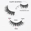 10 Pairs of Thick False Eyelashes Three-dimensional Curled Fluffy Horn-shaped Cat Eyelashes 2026