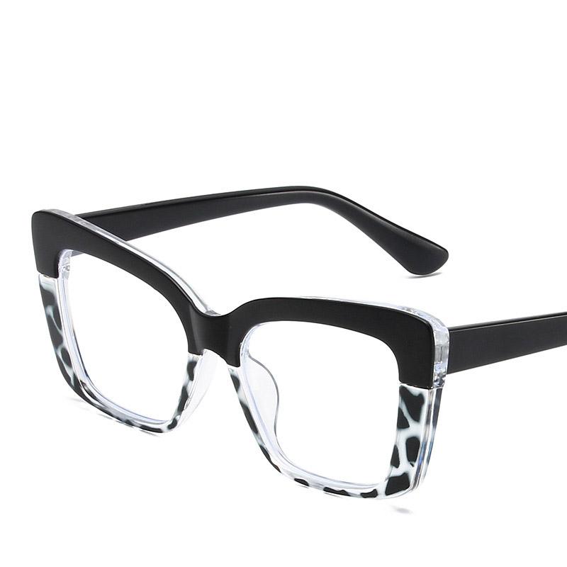 Non-polarized Sunglasses for Women Fashion Retro Cat-eye High-definition Fashionable Anti-blue Light Large Frame Casual Eyewear