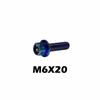 M6 Titanium Flange 10/15/20/25/30/35/40/45/50/60 Hex Head Bolts Hex Head Screws  Motorcycle