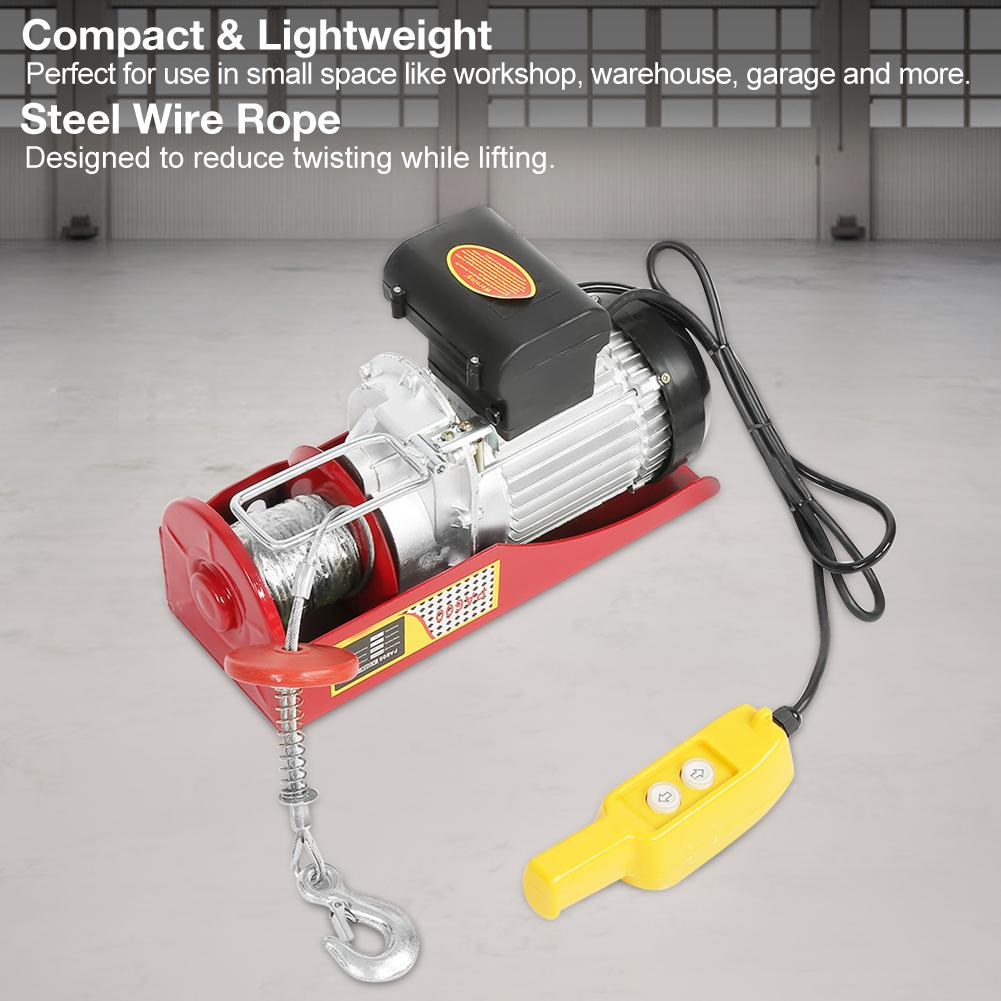 300 600kg Electric Hoist Winch Remote Control Cable Lifting Crane