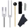 PLEAVIT Tuning Fork Crystal Tuner, 528Hz/4096Hz Set, Healing, Meditation, Quartz Mallet, with Pouch