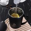 Stainless Steel Coffee Mug With Handle and Lid Traveling Cup Portable Coffee Cup