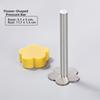 With Pusher Biscuit Cutters Floral Heart Shape Cookie Press DIY Pastry Cutter Mold  Kitchen