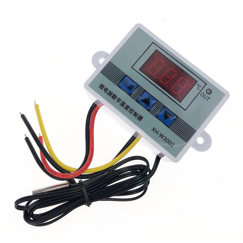 XH-3002 12 В 24 В 110-220 В Профессиональный цифровой светодиодный регулятор температуры 10А термостат-регулятор