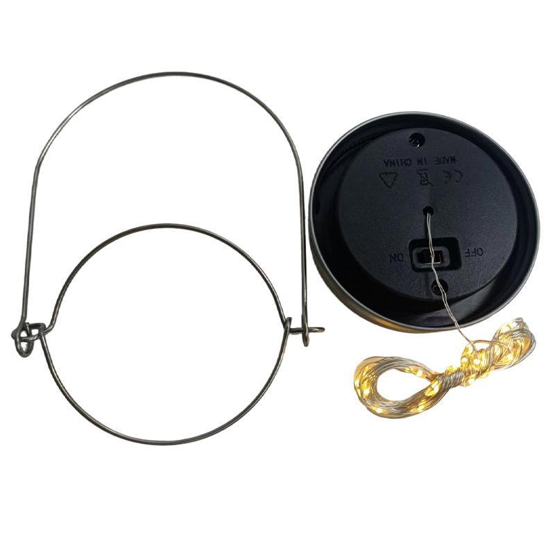 Солнечные светильники в банках: 30 светодиодных гирлянд-светлячков, на медной проволоке, для подвешивания в американском дворе